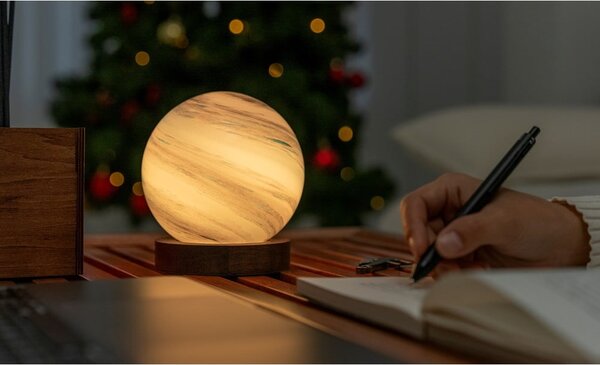 Brązowa/w ciemnym naturalnym kolorze dekoracja świetlna na USB ø 12 cm Polar Cloud – Gingko