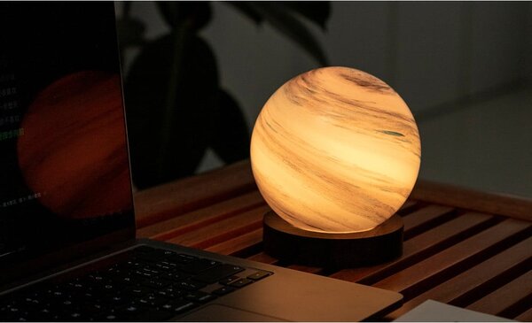 Brązowa/w ciemnym naturalnym kolorze dekoracja świetlna na USB ø 12 cm Polar Cloud – Gingko