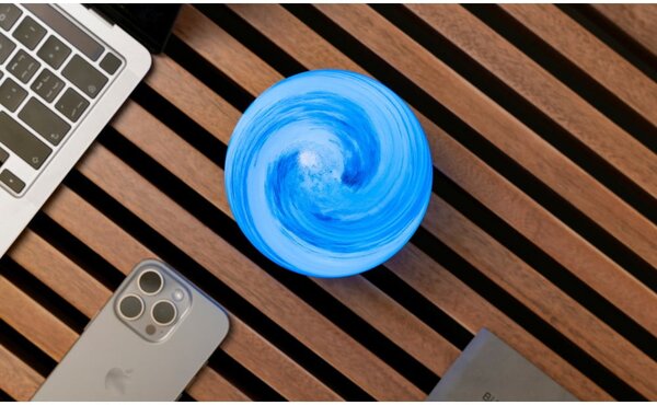 Brązowa/w ciemnym naturalnym kolorze dekoracja świetlna na USB ø 12 cm Polar Cloud – Gingko