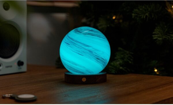 Brązowa/w ciemnym naturalnym kolorze dekoracja świetlna na USB ø 12 cm Polar Cloud – Gingko