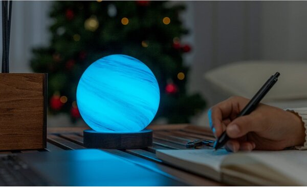 Brązowa/w ciemnym naturalnym kolorze dekoracja świetlna na USB ø 12 cm Polar Cloud – Gingko