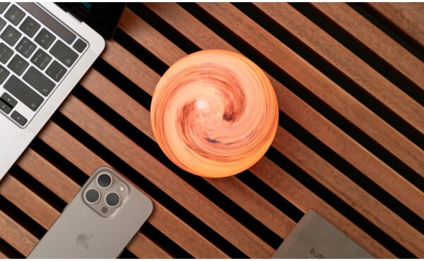 Brązowa/w ciemnym naturalnym kolorze dekoracja świetlna na USB ø 12 cm Polar Cloud – Gingko