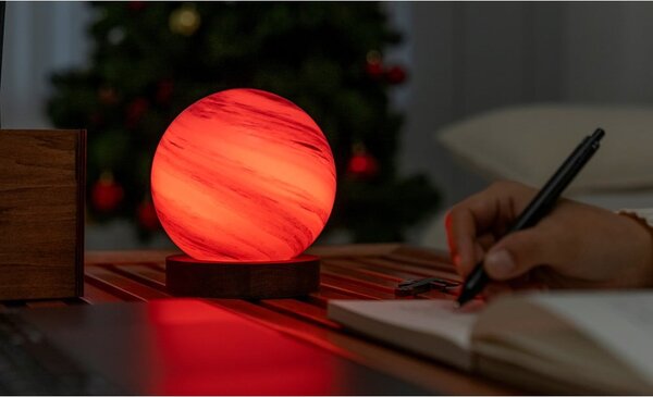 Brązowa/w ciemnym naturalnym kolorze dekoracja świetlna na USB ø 12 cm Polar Cloud – Gingko