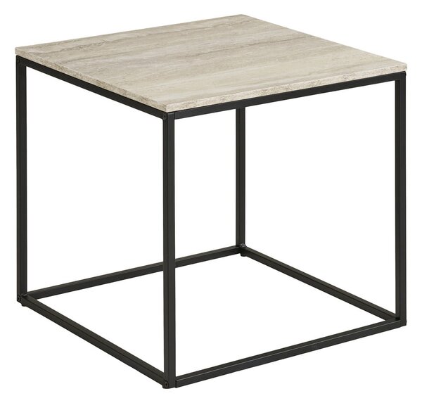 Stolik w dekorze kamienia 45x45 cm Vita – House Nordic