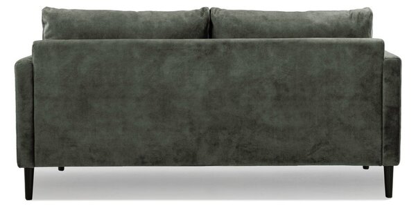 Zielono=szara sofa z aksamitnym obiciem Scandic Adagio, szer. 153 cm