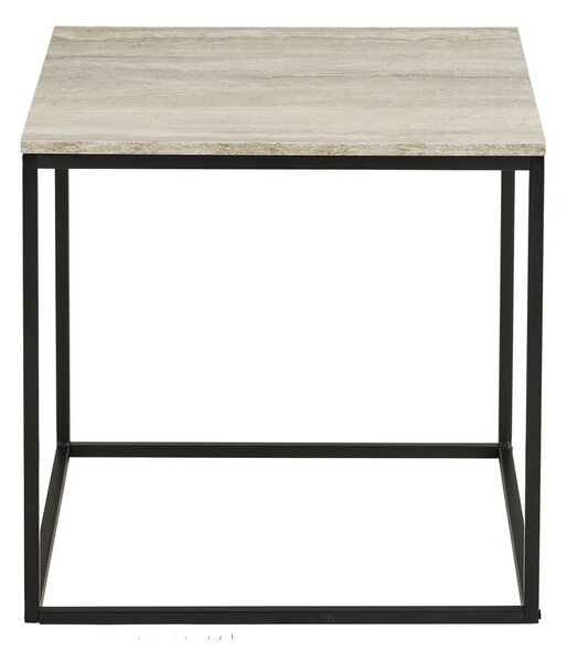 Stolik w dekorze kamienia 45x45 cm Vita – House Nordic