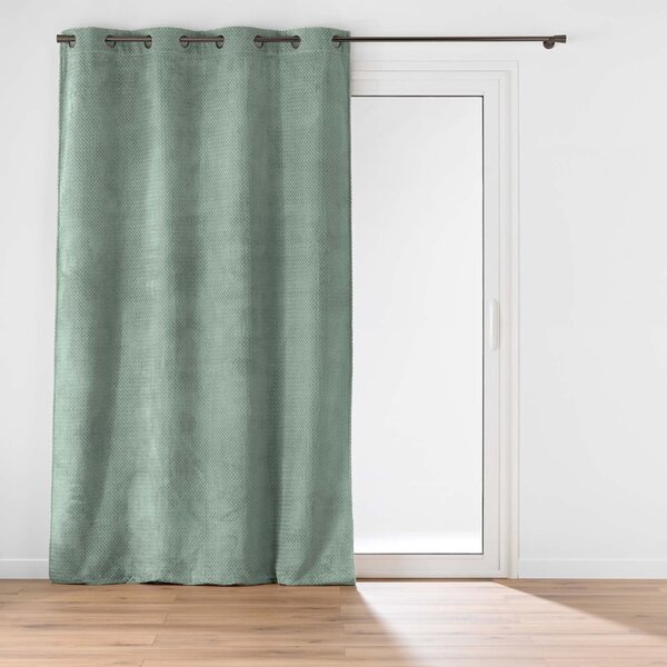 Zielona zasłona z mikfroflaneli 140x240 cm Flanela – douceur d'intérieur
