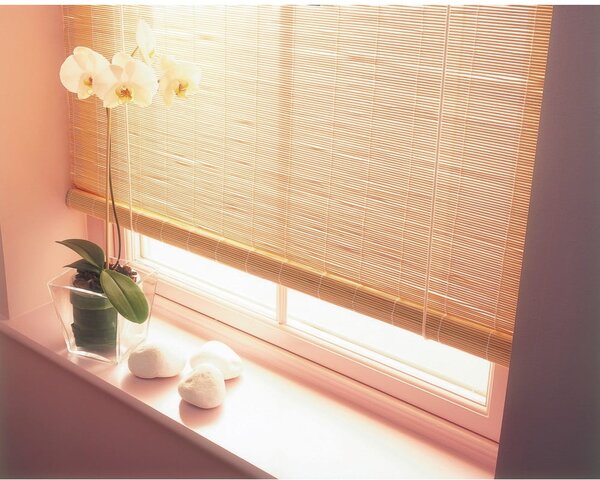 Bambusowa roleta w naturalnym kolorze 60x160 cm – Gardinia
