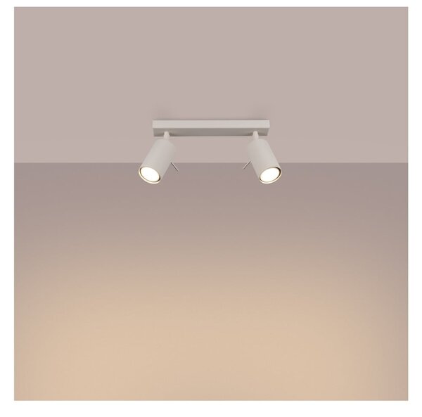 Kremowa lampa punktowa 6x30 cm Etna – Sollux