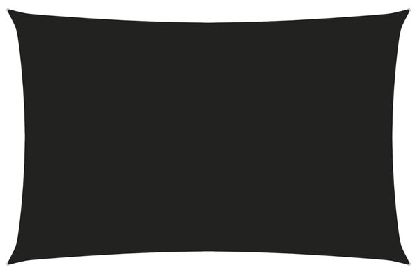 Prostokątny żagiel ogrodowy, tkanina Oxford, 3x6 m, czarny