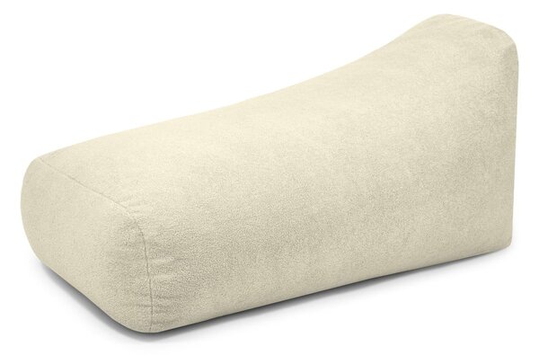 Kremowy worek do siedzenia z materiału bouclé Snug Long 140 – SLOWDOWN