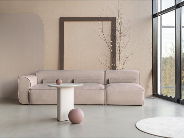Beżowy szezlong modułowy (lewostronny) Flex Felix – Miuform