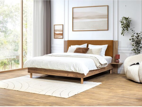Łóżko dwuosobowe ze stelażem 140x190 cm Lior – Bobochic Paris