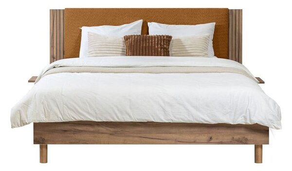 Łóżko dwuosobowe ze stelażem 140x190 cm Lior – Bobochic Paris