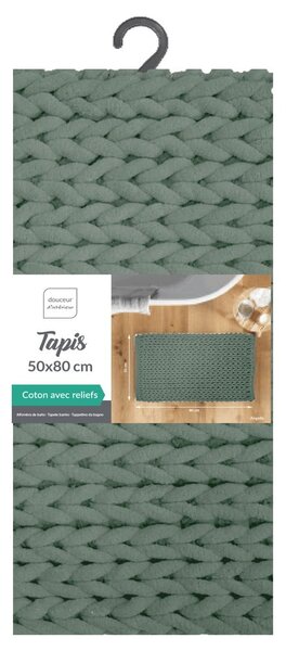 Zielony dywanik łazienkowy 50x80 cm Ariel – douceur d'intérieur