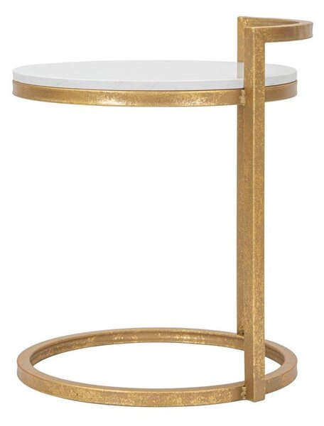 Okrągły stolik z marmurowym blatem ø 40,5 cm Round Marble – Mauro Ferretti