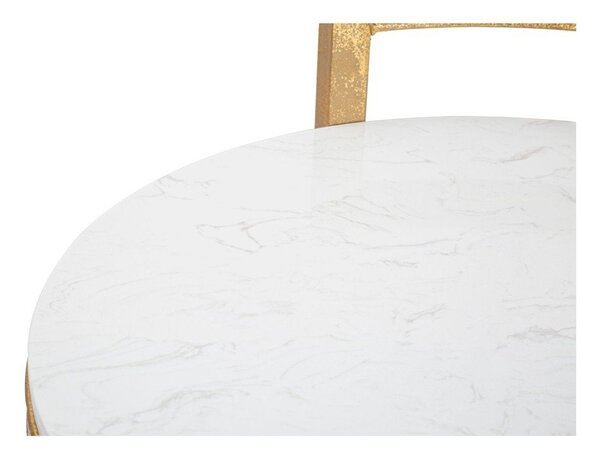 Okrągły stolik z marmurowym blatem ø 40,5 cm Round Marble – Mauro Ferretti