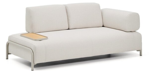 Beżowa sofa modułowa z tkaniny szenilowej 200 cm Compo – Kave Home