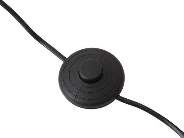Nowoczesna Lampa Łukowa Beżowa z Marmurową Podstawą - XXL