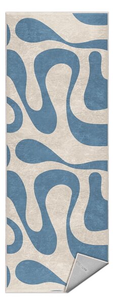 Niebieski chodnik odpowiedni do prania 80x200 cm Blue Latte – Mila Home