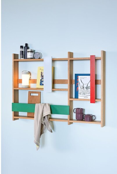 Wielopoziomowa półka w dekorze dębu 110 cm Arki – Hübsch