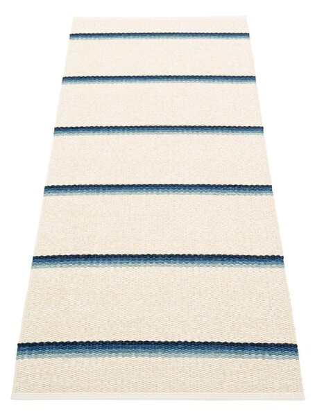 Niebiesko-kremowy chodnik odpowiedni na zewnątrz 70x180 cm Olle Blue Vanilla – Pappelina