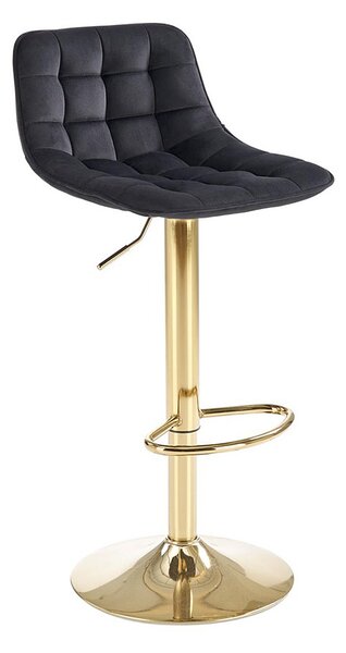 Czarny welurowy hoker glamour K7-P39