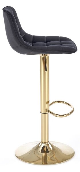 Czarny welurowy hoker glamour K7-P39