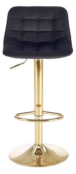 Czarny welurowy hoker glamour K7-P39