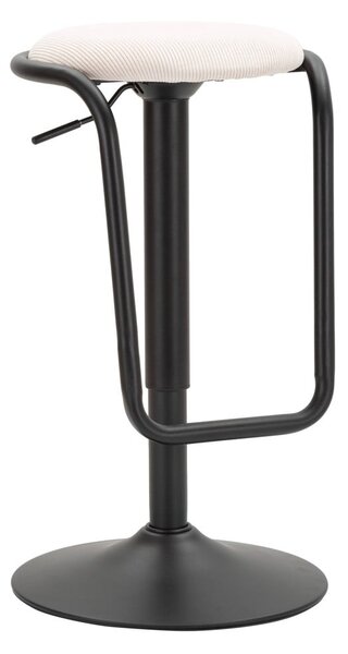 Biały/czarny tapicerowany hoker z regulowaną wysokością (wysokość siedziska 61 cm) Destiny – Mauro Ferretti