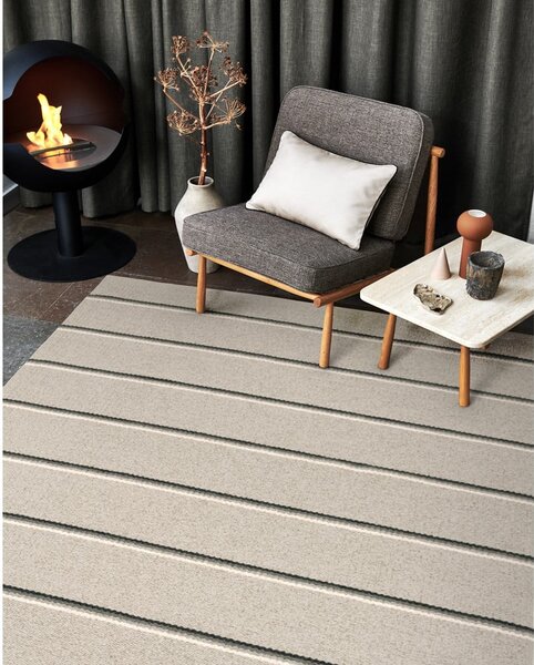 Szaro-beżowy dywan odpowiedni na zewnątrz 70x90 cm Olle Grey Linen – Pappelina