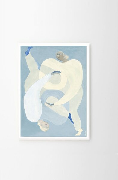 Plakat 50x70 cm Hold You - Blue – Sofia Lind – The Poster Club