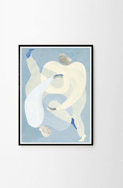 Plakat 50x70 cm Hold You - Blue – Sofia Lind – The Poster Club