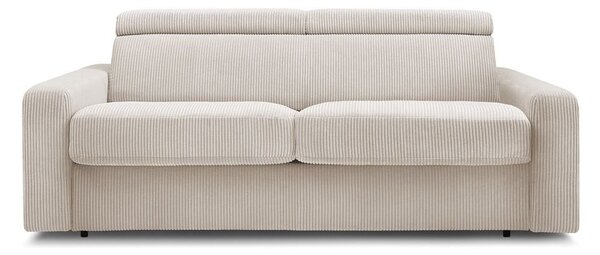 Kremowa sztruksowa rozkładana sofa 195 cm Monaco – Bobochic Paris