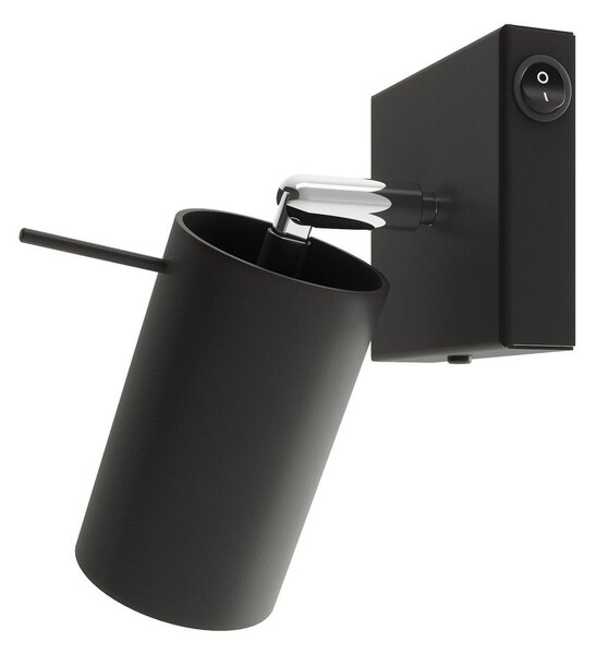 Czarna metalowa lampa punktowa ø 6 cm Etna – Sollux