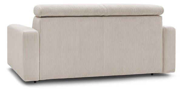 Kremowa sztruksowa rozkładana sofa 195 cm Monaco – Bobochic Paris