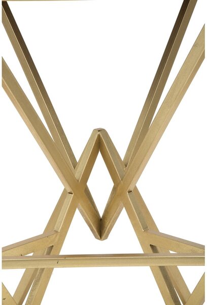 Czarny/w kolorze złota tapicerowany hoker (wysokość siedziska 75 cm) Piramid – Mauro Ferretti