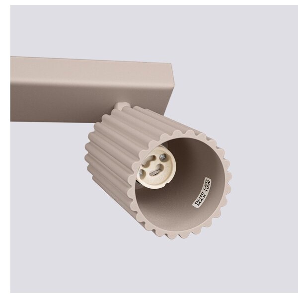 Szarobrązowa metalowa lampa punktowa 6,5x117 cm Gleam – Sollux