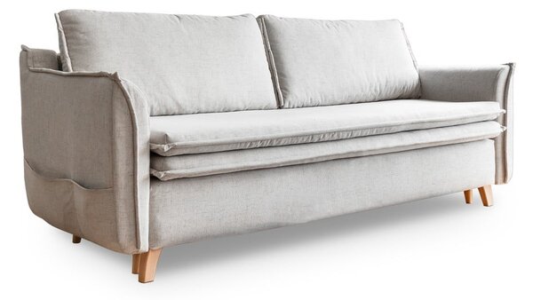 Kremowa rozkładana sofa 225 cm Charming Charlie – Miuform