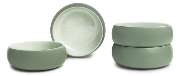 Zielone kamionkowe miski na zupę/na ramen zestaw 4 szt. 1 l Aura Vira – Bonami Selection