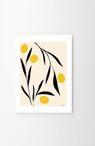 Plakat 30x40 cm Lemon – Anna Mörner – The Poster Club