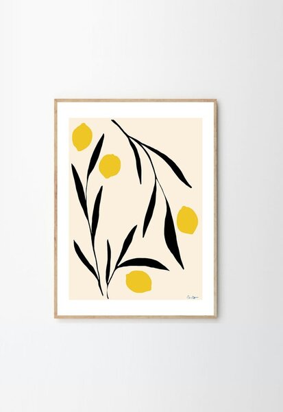 Plakat 30x40 cm Lemon – Anna Mörner – The Poster Club