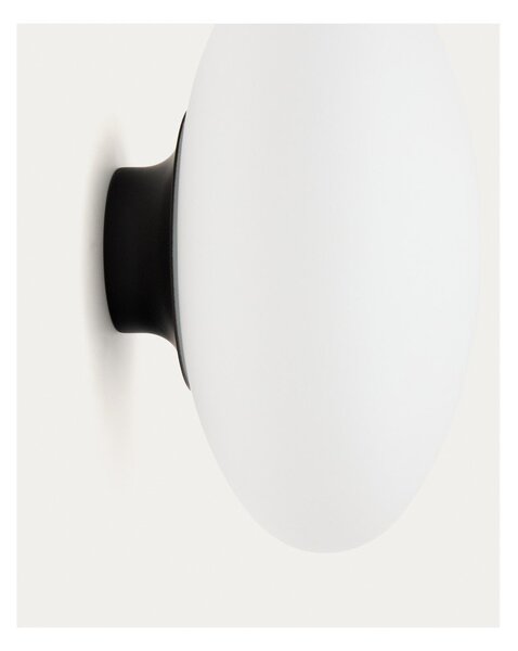 Biały/czarny kinkiet ø 26 cm Bamila – Kave Home