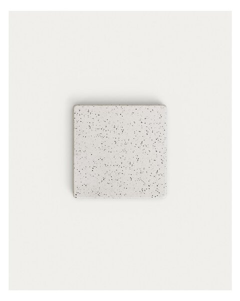 Biały stolik z lastryko 48x48 cm Saura – Kave Home