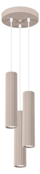 Szarobrązowa metalowa lampa wisząca ø 19,5 cm Gleam – Sollux