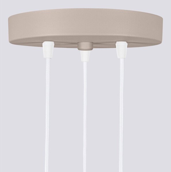 Szarobrązowa metalowa lampa wisząca ø 19,5 cm Gleam – Sollux