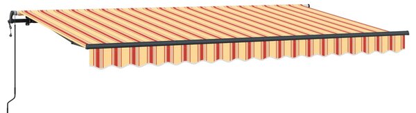 Markiza zwijana Żółty 400 x 200 cm tkanina