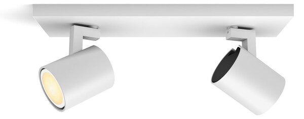 Lampa Sufitowa Philips Hue, Philips Hue Runner, ściemnialny, biały, salon, aluminium, nowoczesny
