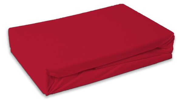 Froté prześcieradło PREMIUM czerwone 180x200 cm