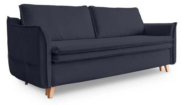Ciemnoszara/antracytowa rozkładana sofa 225 cm Charming Charlie – Miuform
